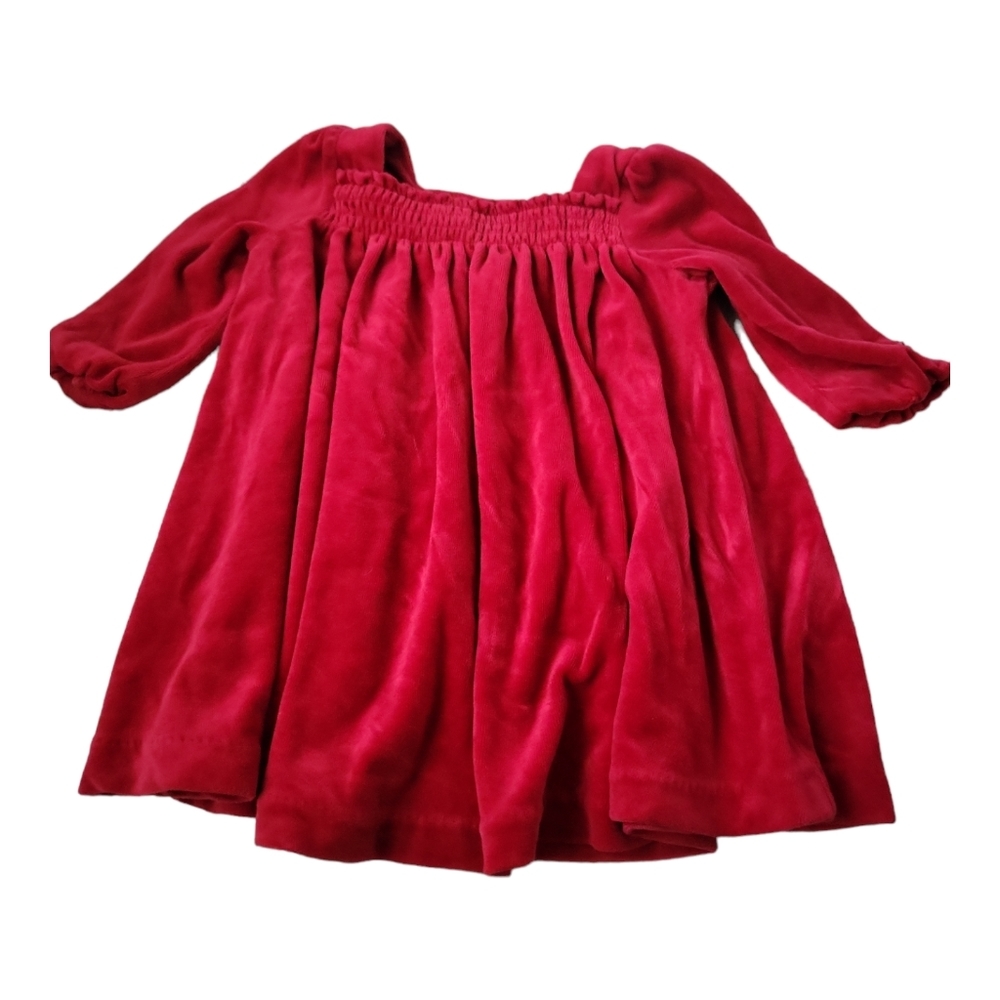 Ralph Lauren Baby Girl's Red Velveteen Dress 12M